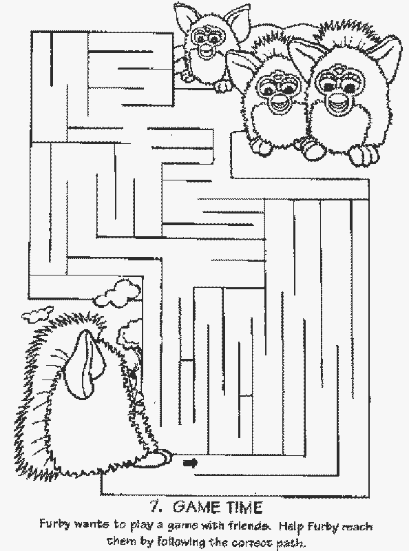Furby kolorowanki
